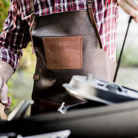 Büffelleder-Schürze mit Nackenschlaufe