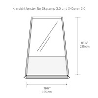 Klarsichtfenster für iKamper Anbauzelt Plus Skycamp 3.0 Mini