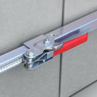 Sperrstange/Klemmbalken mit Gummifüßen...