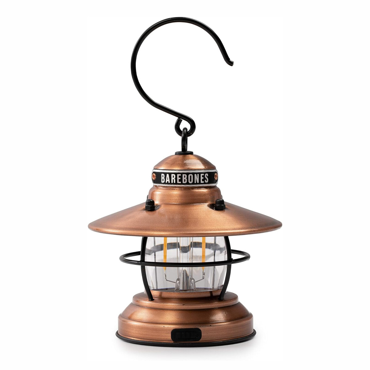 BAREBONES EDISON MINI LANTERN COPPER - 2AA/USB