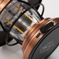 BAREBONES EDISON MINI LANTERN COPPER - 2AA/USB