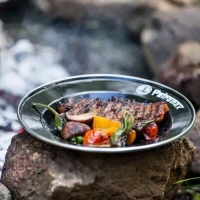 Petromax Emaille Teller schwarz 2 Stück