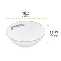 Petromax Emaille Schalen weiß 2 Stück