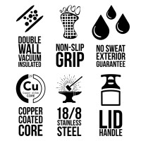 Wyld Gear MAG FLASK 18 OZ (532 ml), black